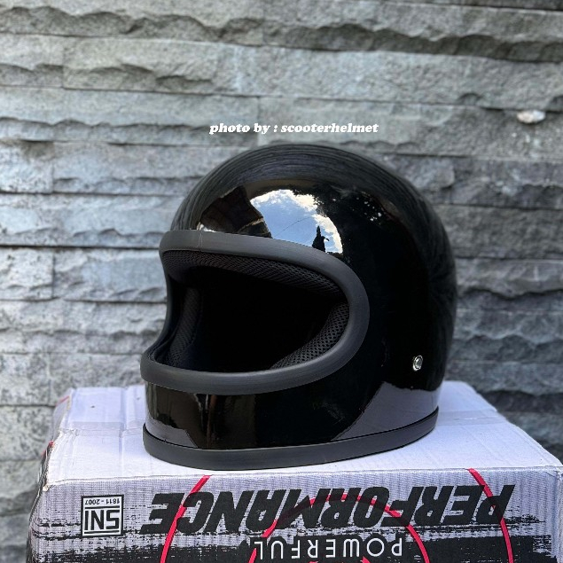 Helm Gringgo Slim Custom Fullface Polos