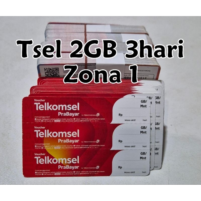 Telkomsel voucher 2Gb 3h Zona 1 Riau