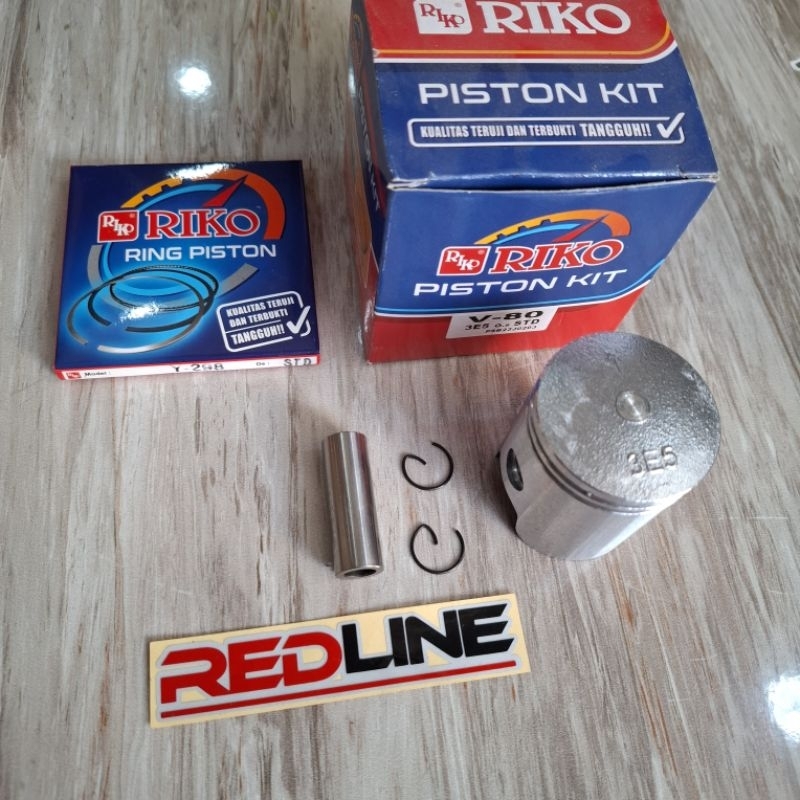 PISTON PISTON KIT SEHER YAMAHA V75 V80 RIKO PART REDLINE SPAREPART