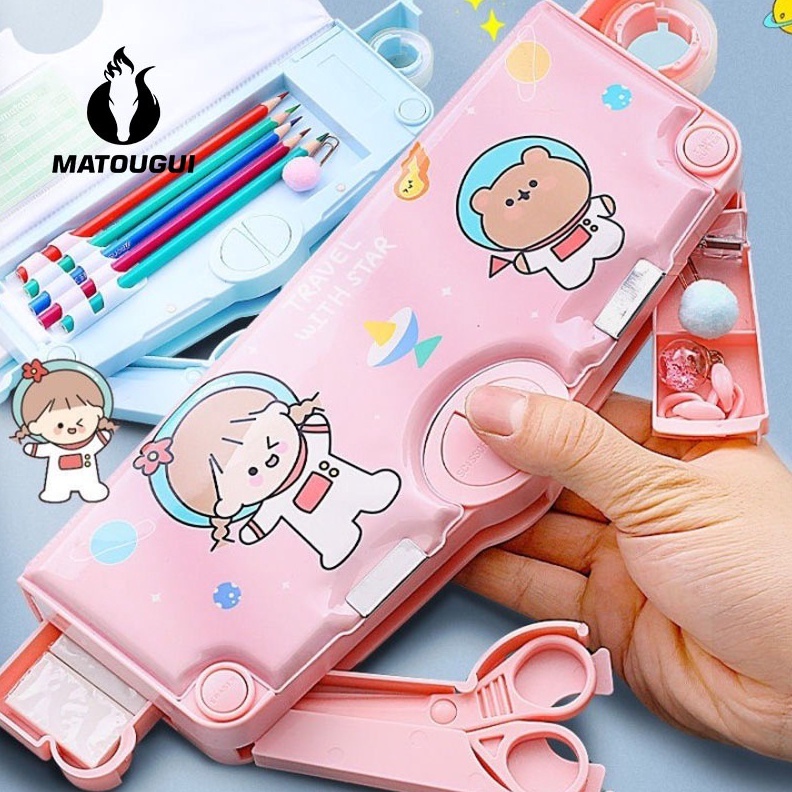 

KODE J68A MATOUGUI Kotak PensilTempat Pensil Bahan Plastik Multifungsi UntukMultifungsi Kotak Penyimpanan Alat Tulis Kartun Lucu Tempat PensilTempat Pensil Astronot Untuk Motif Unicorn