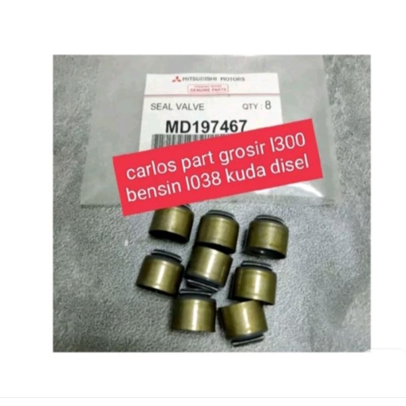 1set seal klep l300 diesel bensin kuda disel seal klep 8pcs