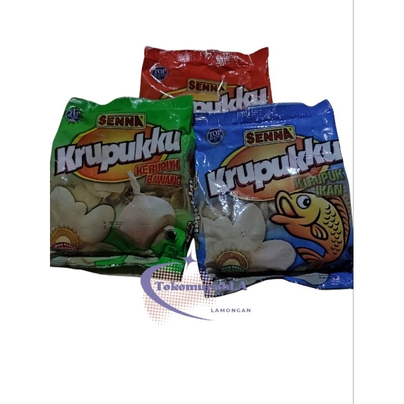 

krupukku cap senna 250gr/rasa bawang.ikan.udang