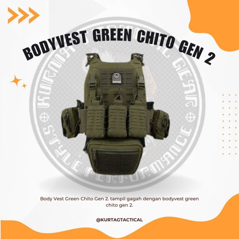 KURTAG - BODYVEST DURHAIM GREEN CHITO MARK II