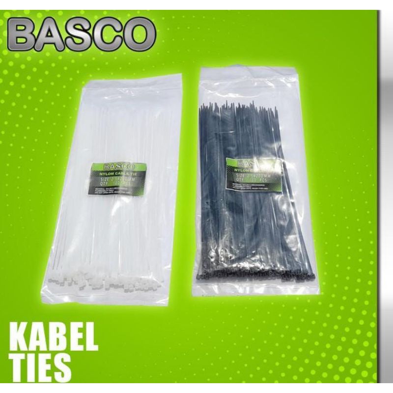 

Kabel Ties Basco Tersedia Ukuran Besar Warna Hitam Putih
