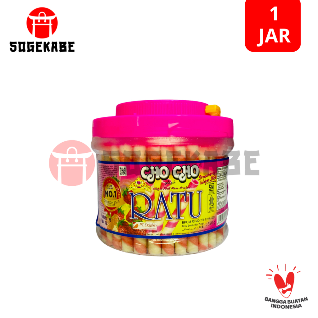 

Cho Cho Ratu Wafer Roll Strawberry - 320 Gr