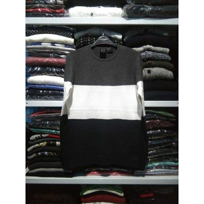 Sweater Armani Exchange Three Tone Original