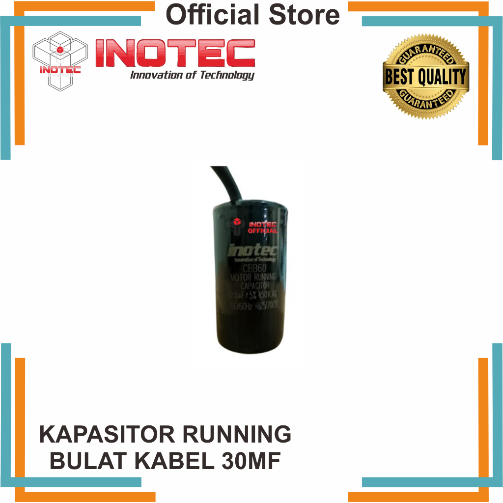 KAPASITOR 30MF BULAT INOTEC , KUALITAS TINGGI