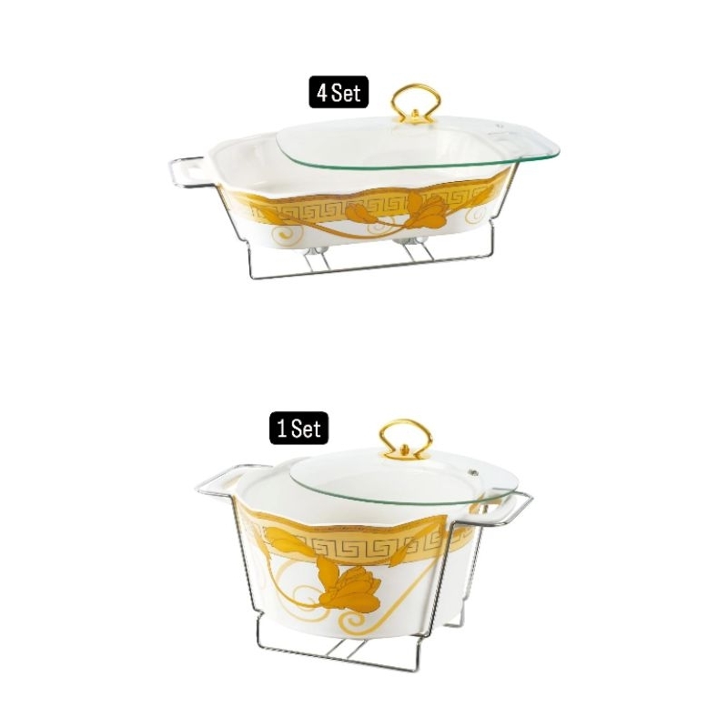 Prasmanan set Vicenza Tutup Kaca Lily