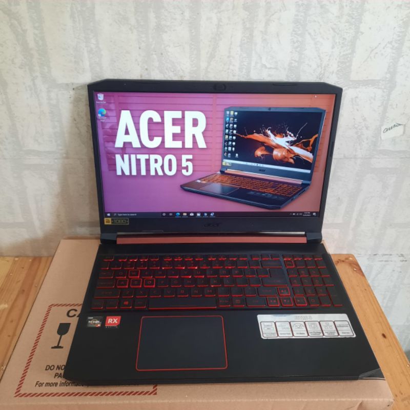 Laptop Acer Nitro 5 AN515-43 Amd Ryzen 5 - 3350H Ram 16Gb SSD 512Gb Dualvga Amd Radeon RX 560X 4Gb +