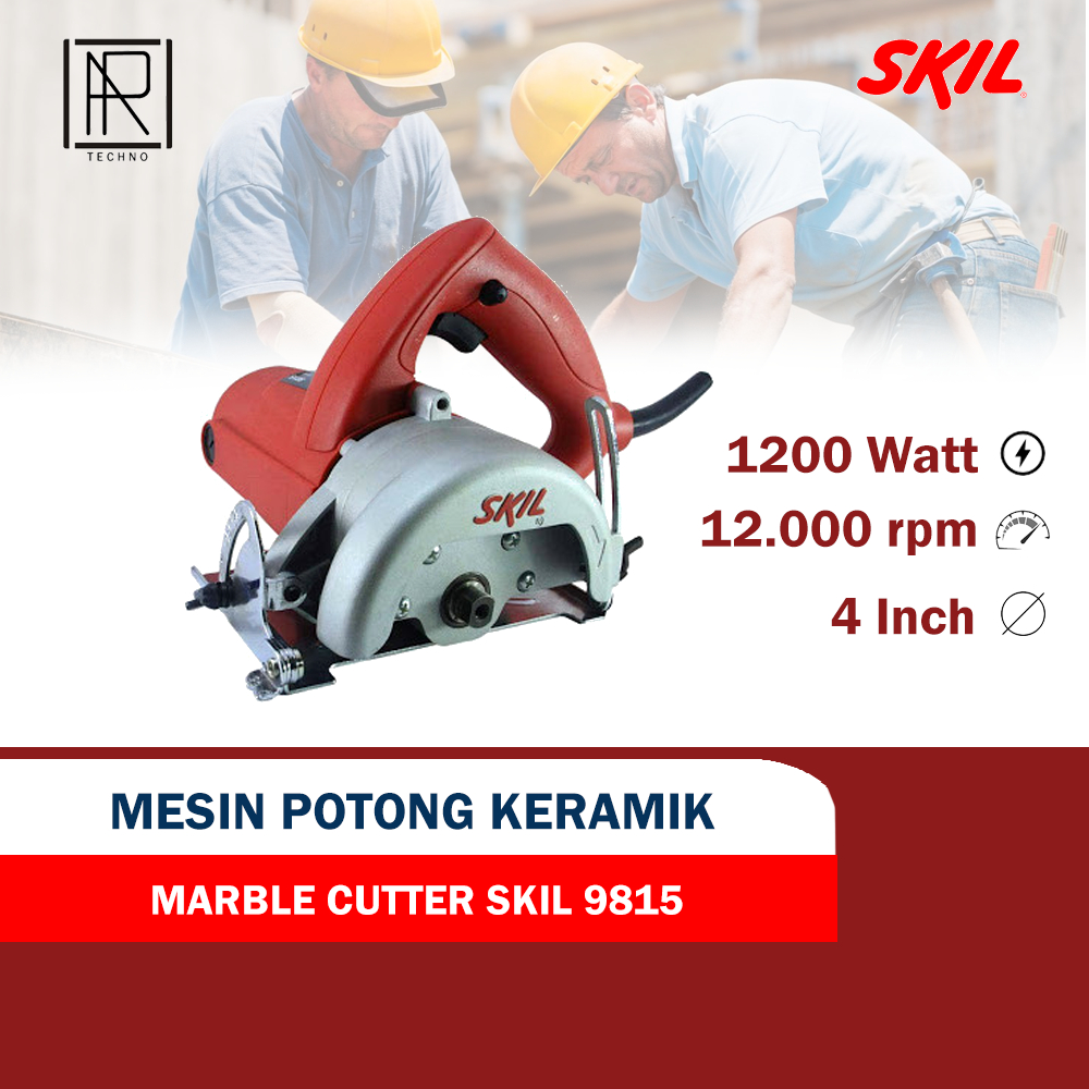 Mesin potong keramik granite 4 inch skil marble cutter 9815
