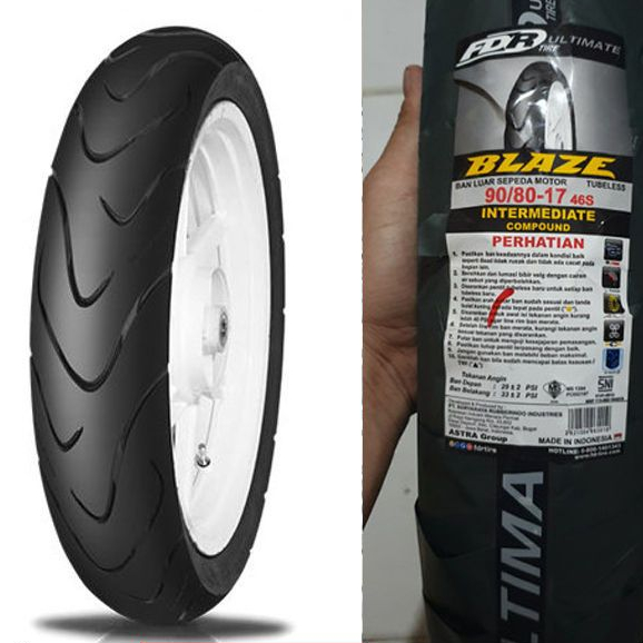 BAN LUAR FDR 17-90/80 BLAZE TUBLESS