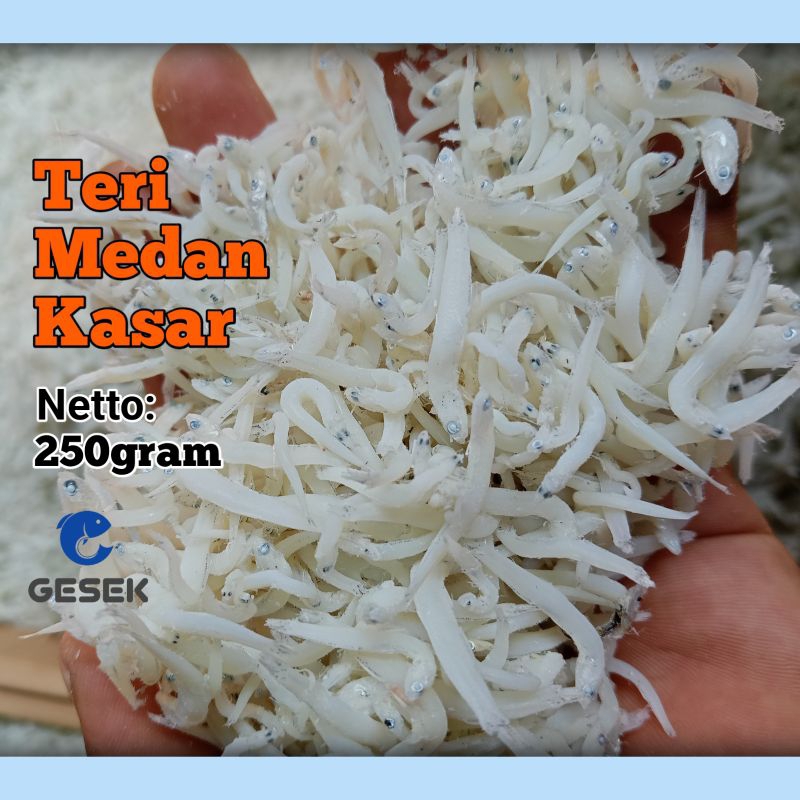 

Ikan Asin Teri Medan Super Size Kasar 250gram