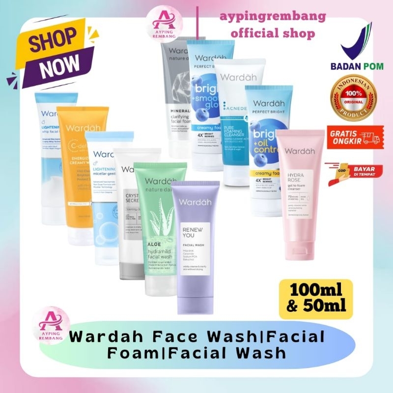 Wardah Facial Wash/Facial Foam/Facial Wash Series