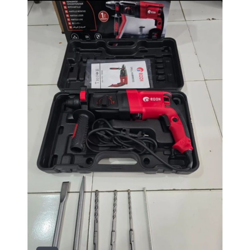 MESIN BOR HAMMER DRILL EDON 3 FUNGSI