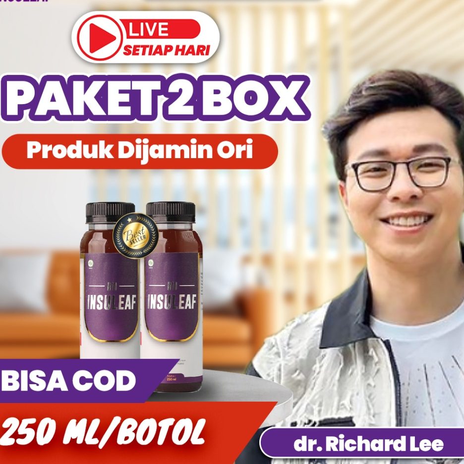 

BIO INSULEAF Diabetes Paket 2 Box Dijamin ori untuk mengatasi gula darah kecing manis asam urat dan kolesterol