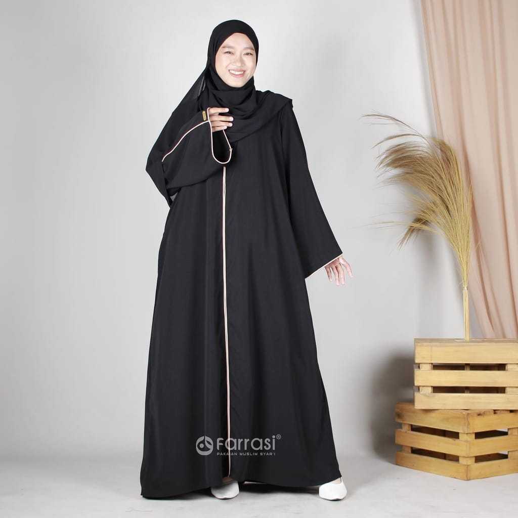 Abaya list bisban coksu -abaya arab terbaru-gamis hitam kekinian-dress remaja-gamis anak dan dewasa