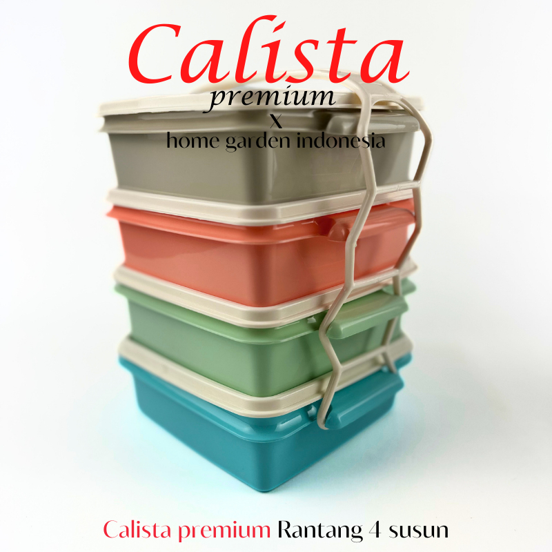 [ CALISTA ] LUNCH BOX RANTANG CALISTA GALAXY PREMIUM SET ISI 4PCS