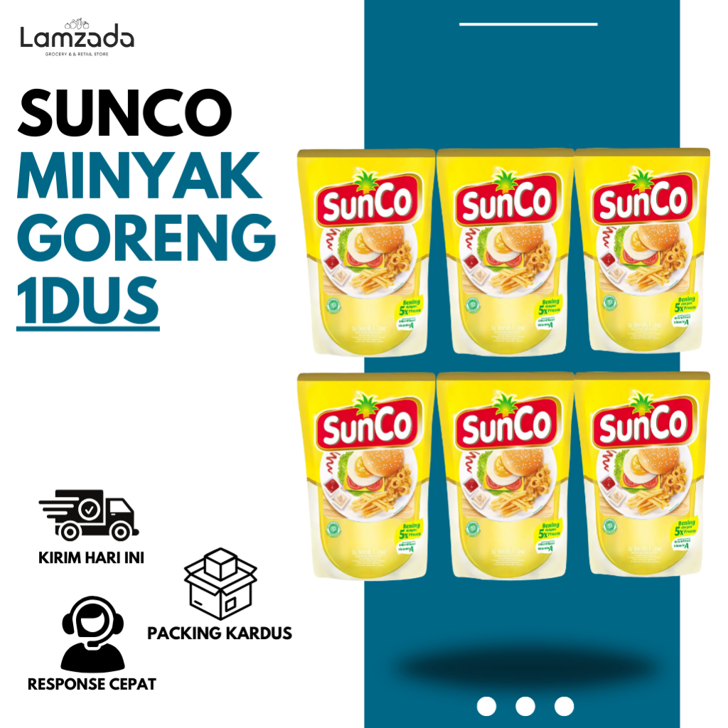 

Minyak Goreng SunCo 2 Liter 1 Karton Isi 6 Pcs