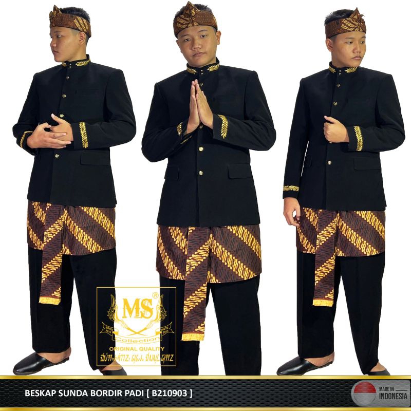 BESKAP SUNDA BORDIR PADI ( ATASAN )