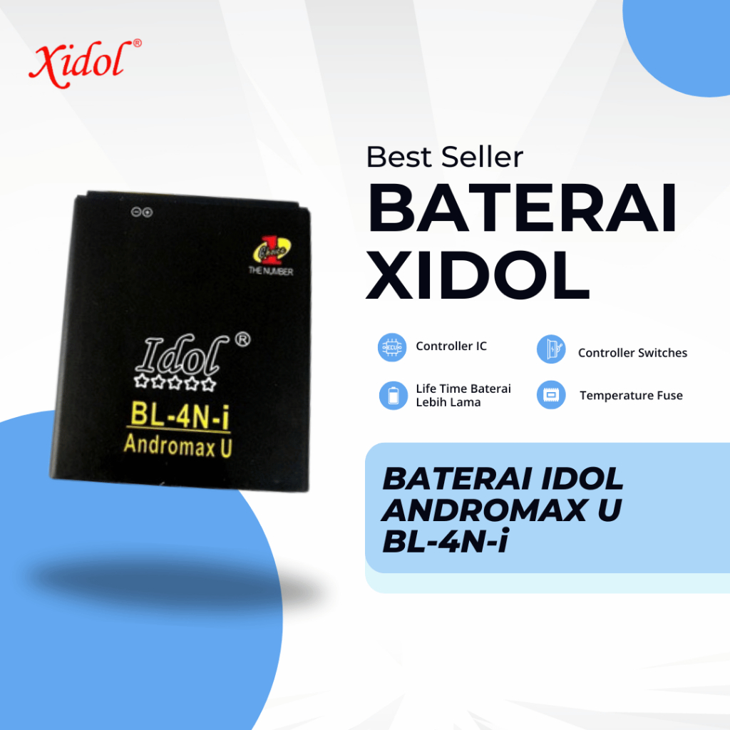 BATERAI XIDOL ANDROMAX U bergaransi