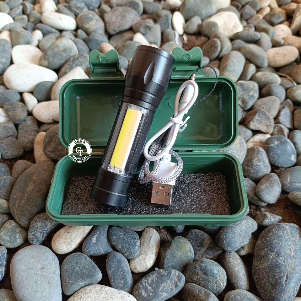 Senter kecil / Senter helm kecil / Senter multifungsi / XPE+COB.Light / Senter 511