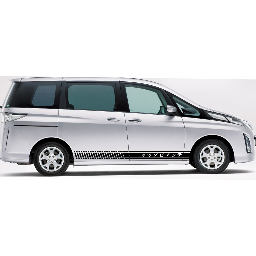 sindeh graphica sticker mobil mazda biante cutting stiker mobil masda striping keren