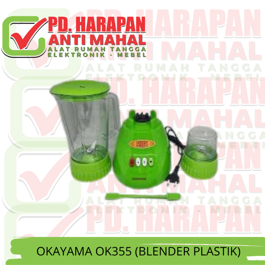OKAYAMA OK355 (BLENDER PLASTIK)/BLENDER OKAYAMA/BLENDER 2IN1