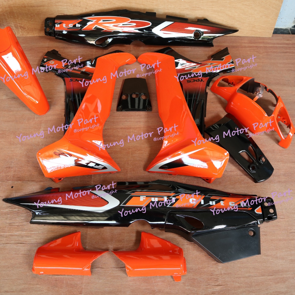 Cover Bodi Full Set Body Fizr Fiz R Full Clutch Orange 2001