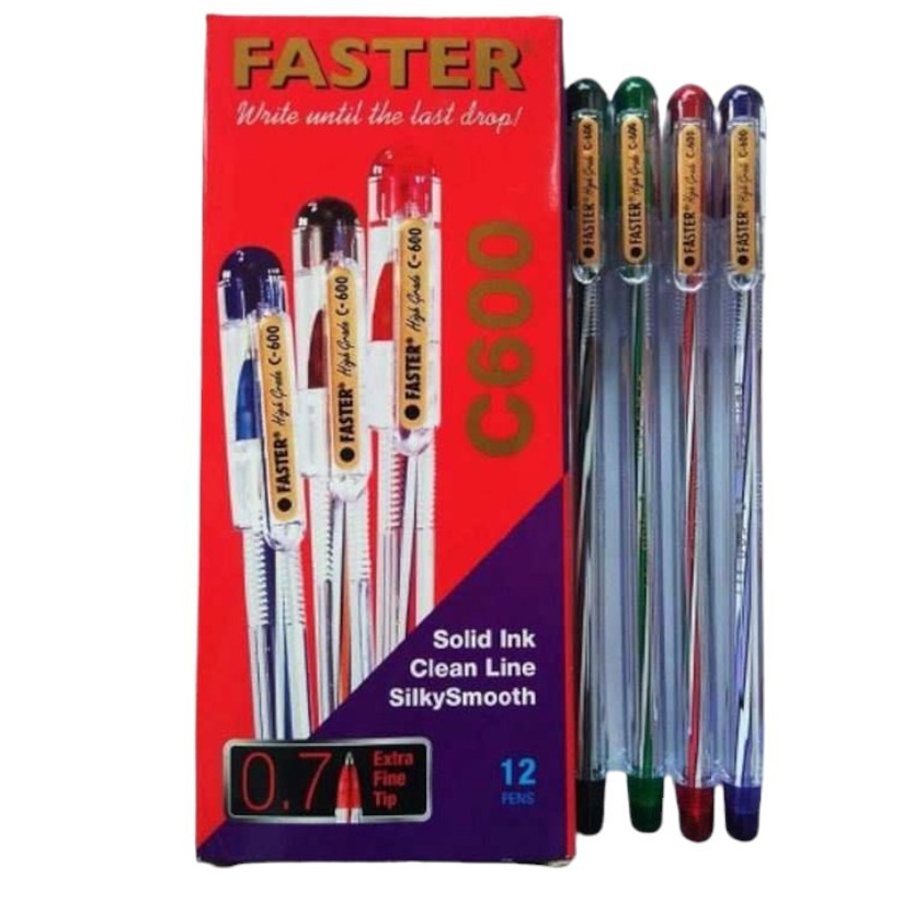 

Pulpen faster C600 per pack (isi 12)