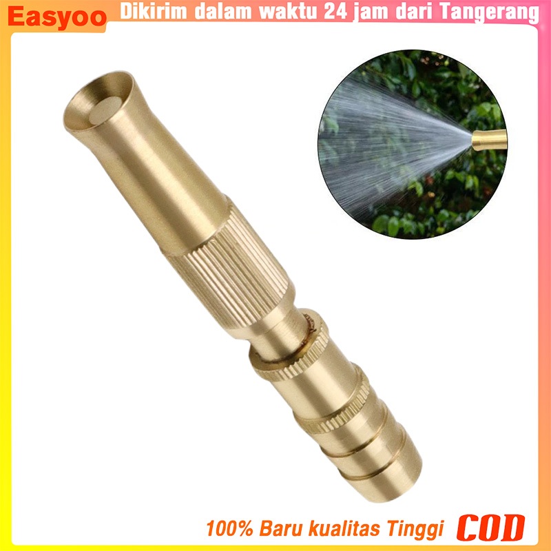 Semprotan Air Lurus Kuningan Hoze Nozzle Cuci Motor Mobil Sprayer Nozzle