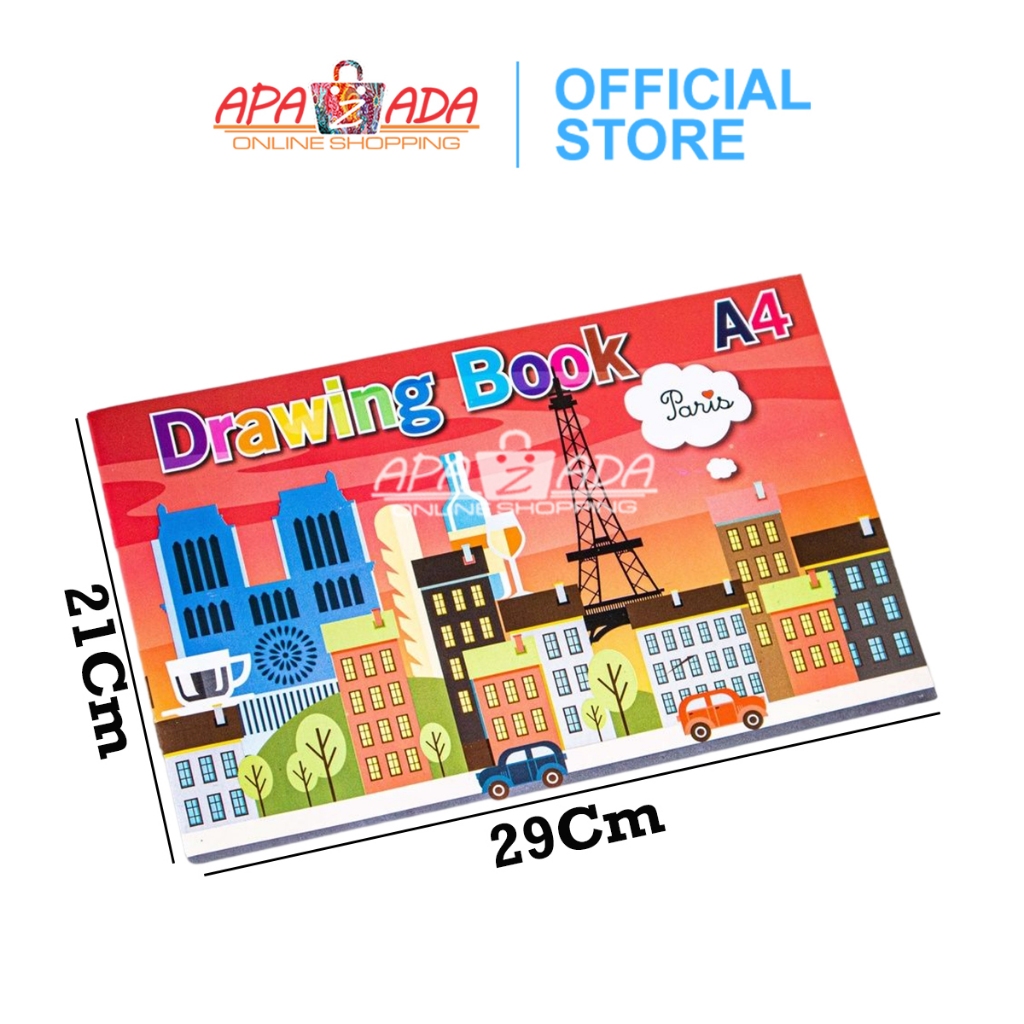 

mg Apazada - Buku Gambar A4 Squeezy 6 Lembar [1 Pack - 10 Pcs] / Drawing Book BG-SQA4206
