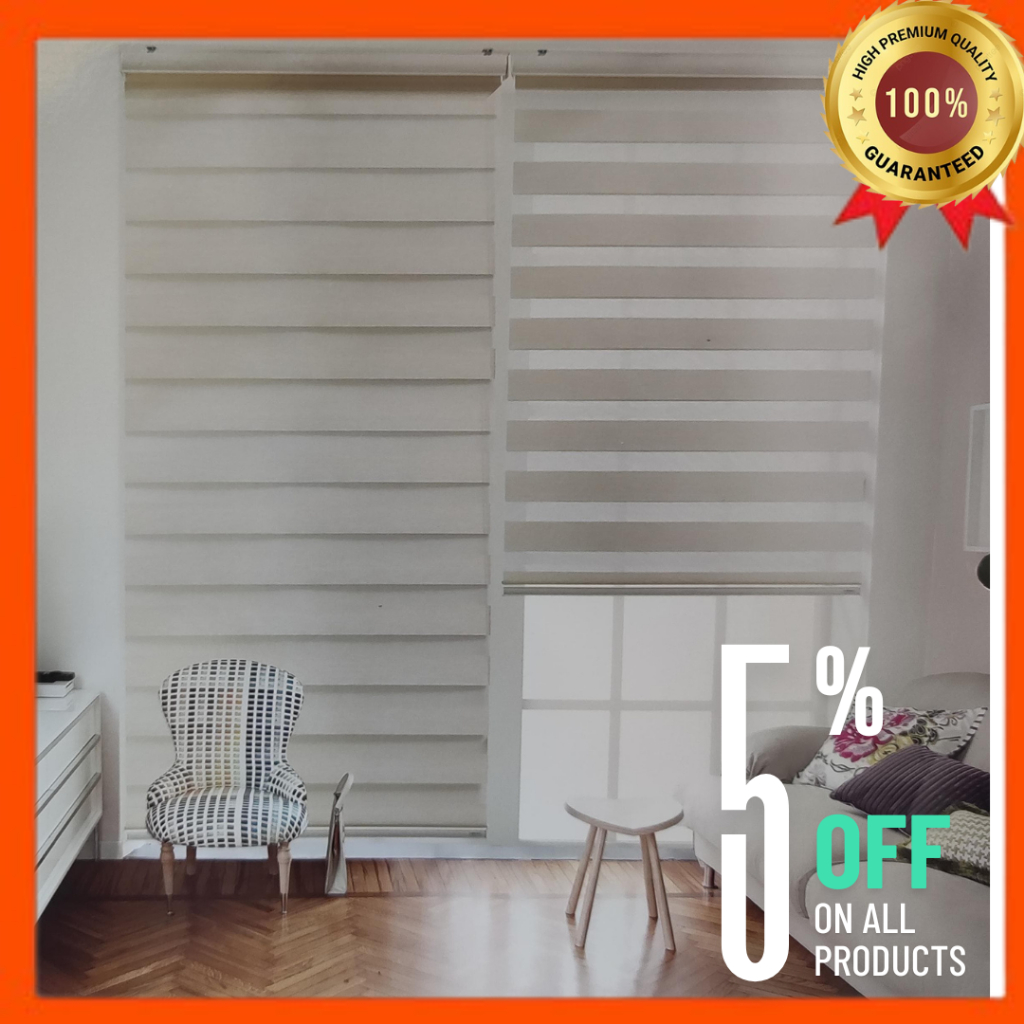 Zebra Blind - Combi Blind - Tirai Korea - Semi Blackout AEGIS