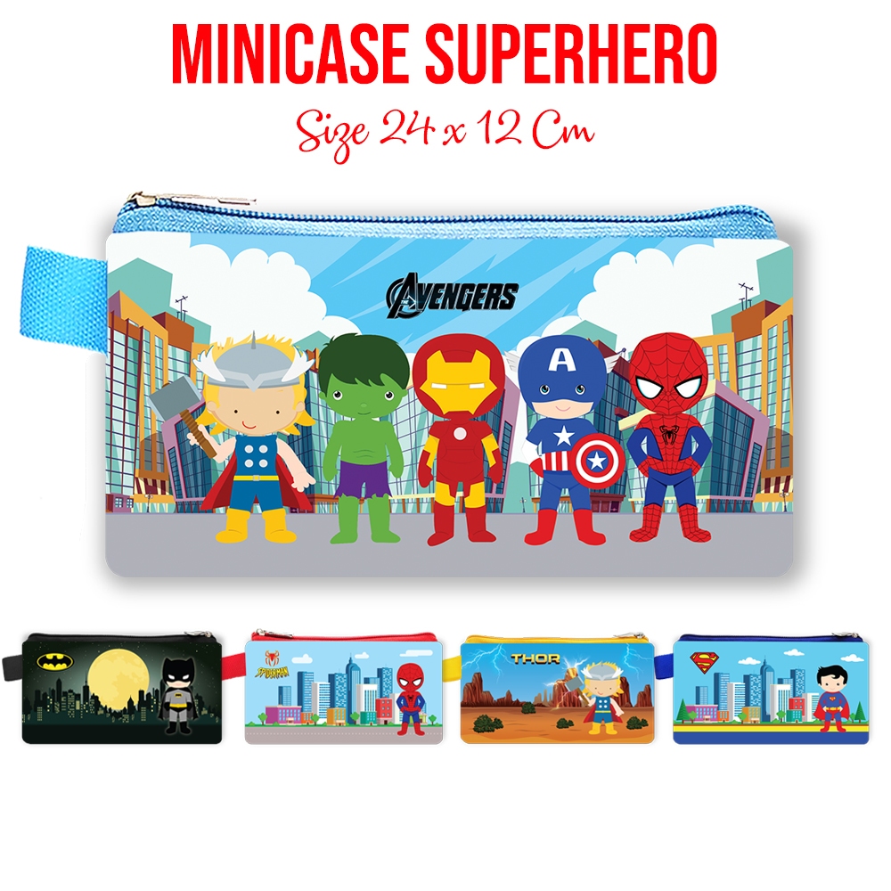 

Mini Case Seri Superhero Dompet Souvenir Anak Tempat Pensil Suvenir Gift