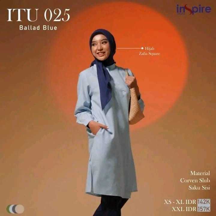 ITU 025 BALLAD BLUE TUNIK INSPIRE TERMURAH