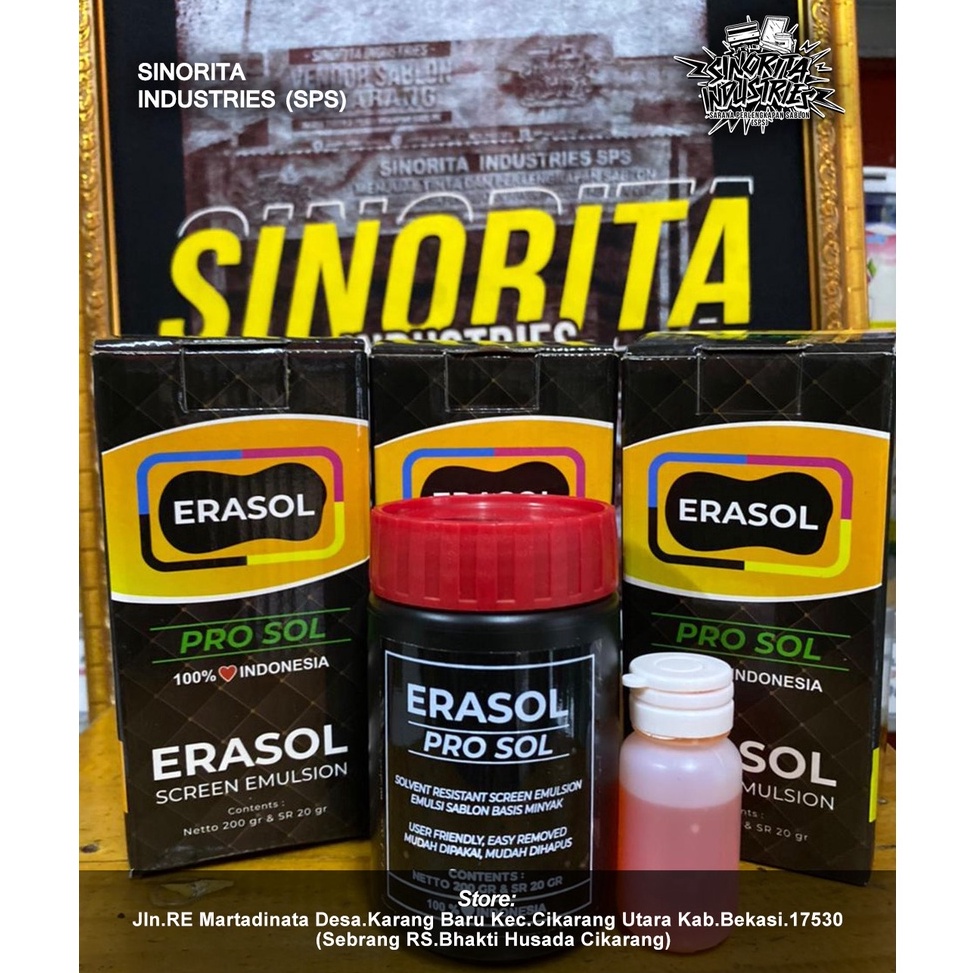 

ERASOL SCREEN EMULSION OBAT AFDRUK ERASOL UNIMATE 2gr KODE V2W1