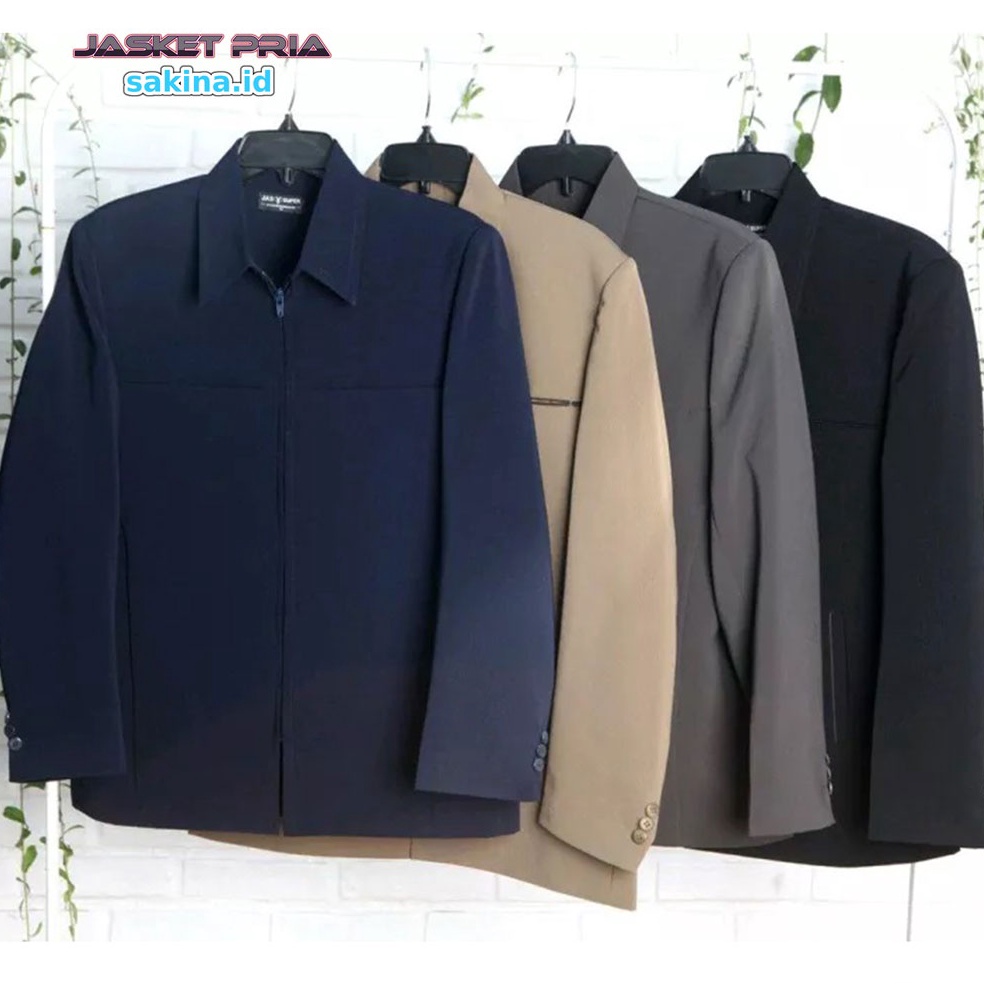 KODE L1Q Jaket Semi Jas Premium Jumbo Remaja Dewasa Variasi Satu Warna Banyak  jasket pria  jasket f