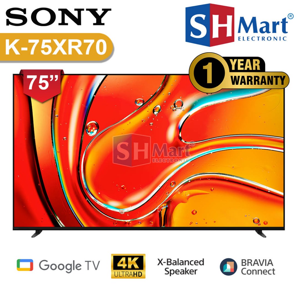 TV SONY 75 INCH MINI LED BRAVIA 7 K-75XR70 / K75XR70 SMART GOOGLE TV 4K HDR NEW 2024 GARANSI RESMI
