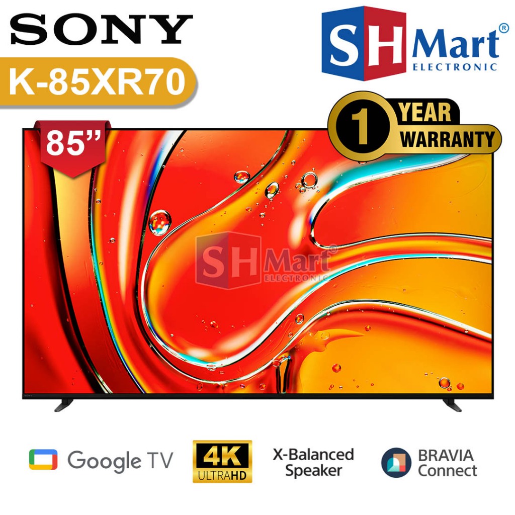 TV SONY 85 INCH MINI LED BRAVIA 7 K-85XR70 / K85XR70 4K UHD HDR GOOGLE TV NEW 2024 GARANSI RESMI