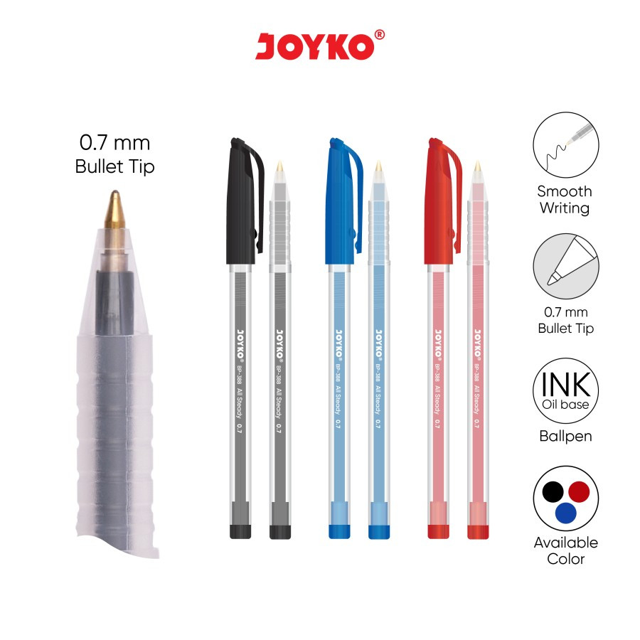 

Ball Pen Pulpen Pena Joyko BP-388 All Steady 0.7 mm