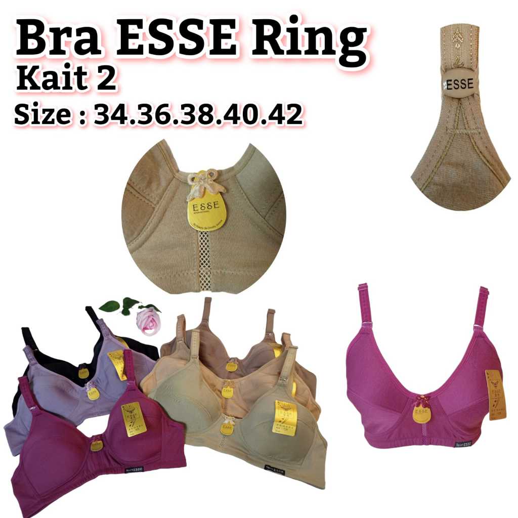 ESSE/ BRA WANITA BUSA TIPIS TANPA KAWAT / BRA ESSE RING / 826