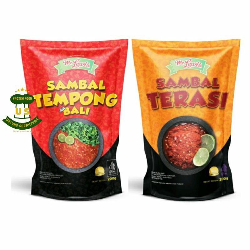 

Mc Lewis Sambel Terasi 200gr Mc Lewis Sambel Tempong Bali 200gr Sambel Terasi Sambel Tempong Bali Mc Lewis sambal instan terasi sambal Tempong Mc lewis Sambal Uleg