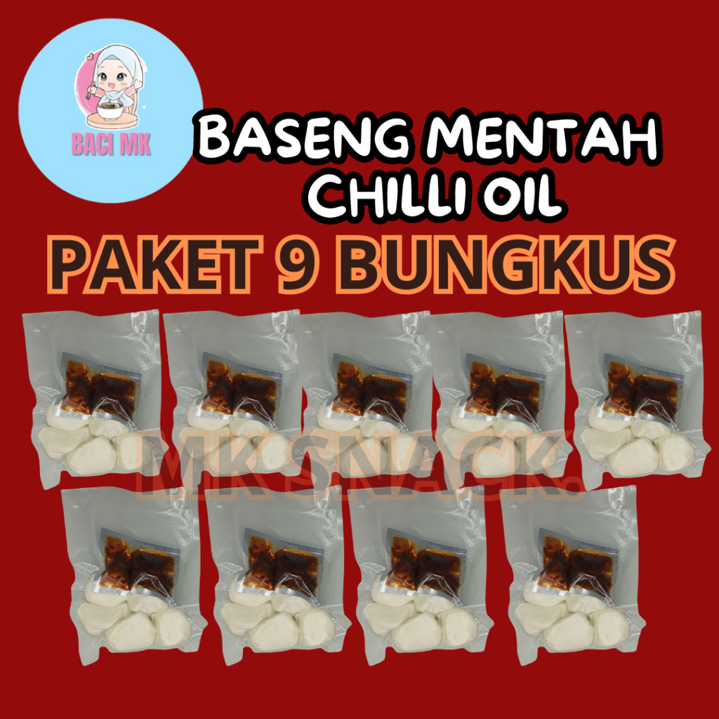 

MK SNACK BASRENG CHILLI OIL PAKET 9 BUNGKUS GRATIS CHILLI OIL PEDAS NIKMAT