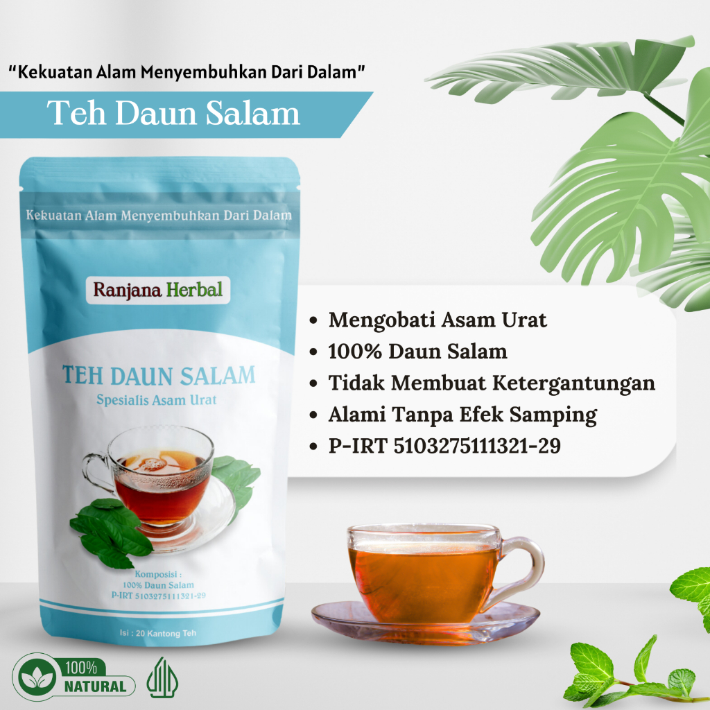 

Nyeri Sendi Tuntas, Asam Urat Kaki Kebas Jari Kaku Sembuh Dengan Program Teh Daun Salam Ranjana Herbal