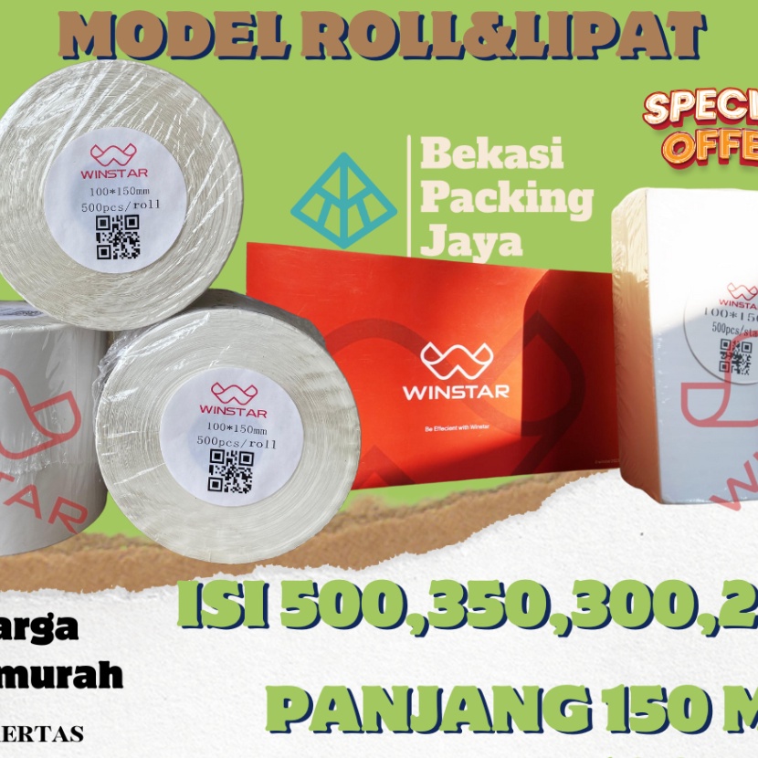 

Price Kertas Thermal Label Stiker 1x15 mm A6 awb