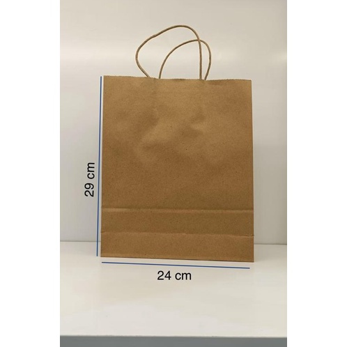 

murah PAPERBAG KRAFT Polos OKEY B 1pcs 24X8X29cm Coklat TALI
