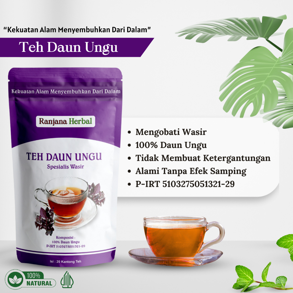 

Operasi Wasir Ambein Batal, Sehat Sembuh Alami Dengan Program Teh Daun Ungu Ranjana Herbal