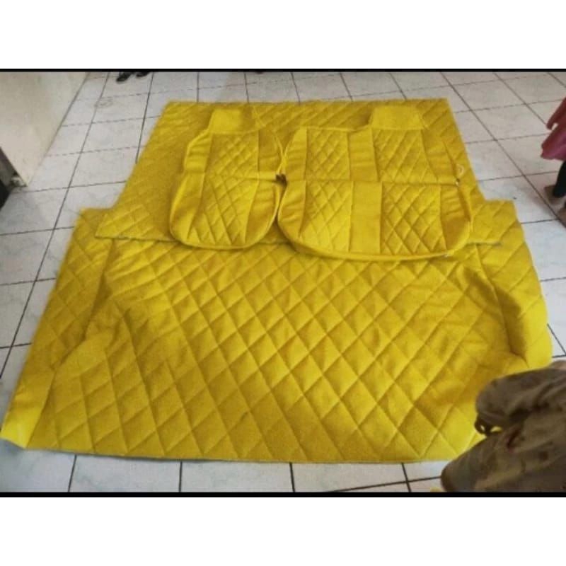 sarung jok full +flapon+kabin+sarung setir truk canter, ragasa, elf giga