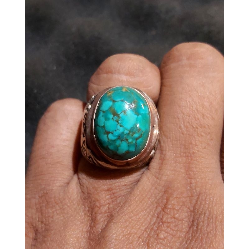 HQ NATURAL TURQUOISE - PIRUS HUBEI-XINJIANG-GRADASI TOSKA BIRU-URAT EMAS- HIJAU-JENONG-AKSESORIS-KOL