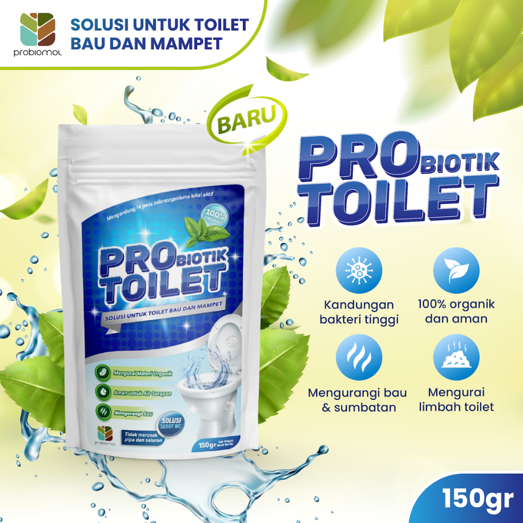 ProToilet - Bakteri Pengurai untuk Solusi Toilet Bau, Saluran Mampet, Mencegah Septic Tank Penuh