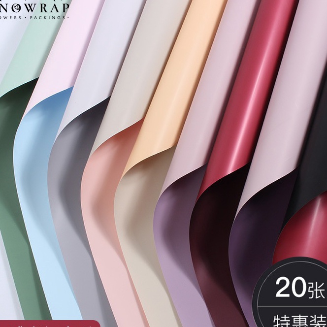 

Bonus 2 Lembar Flower Wrapping Paper Varian Bi Color Dua Warna Premium Florist Kertas Buket Bunga Cellophane Premium Quality Merek Sinowrap GRADE A